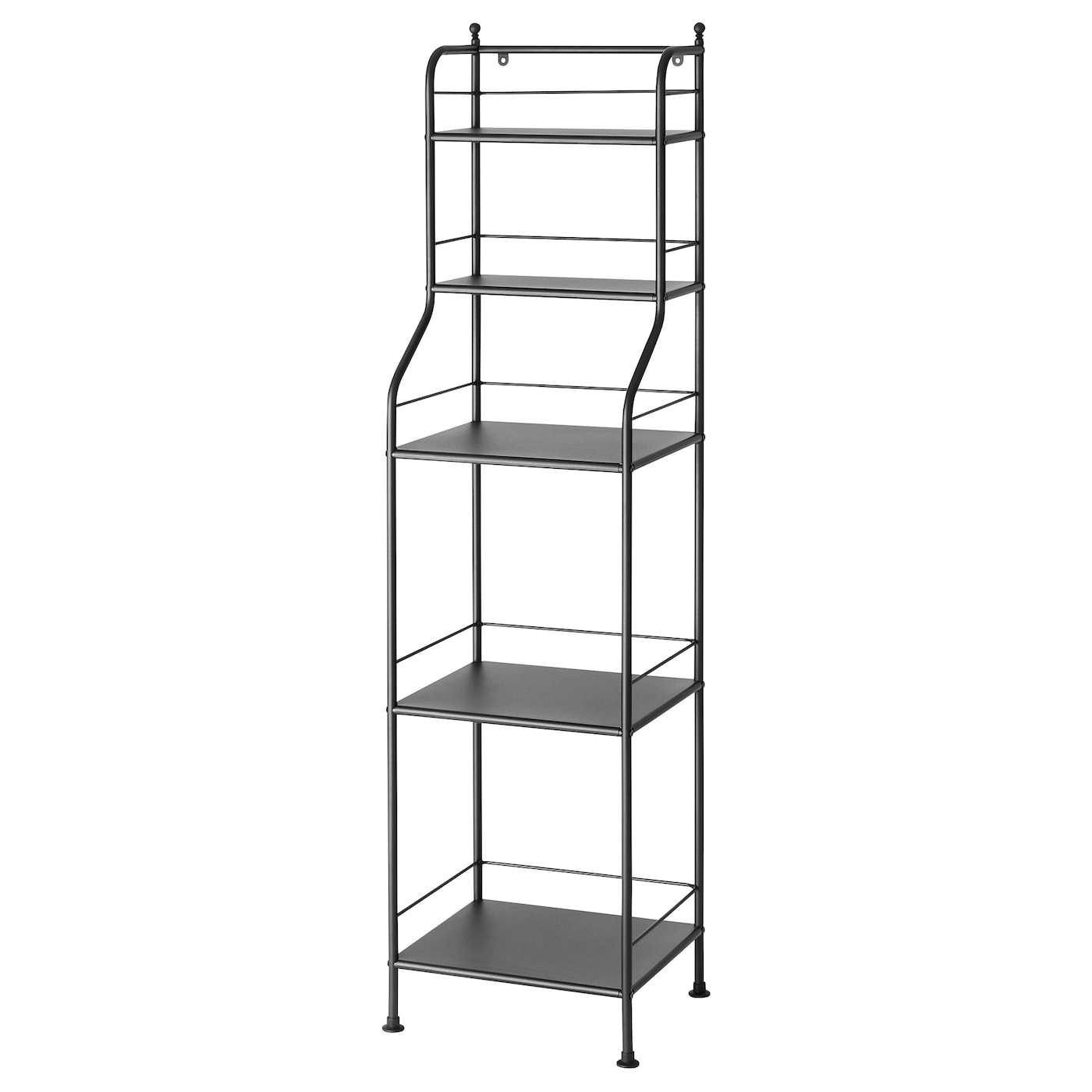 IKEA FRÖSJÖN regał, czarny, 40x156 cm