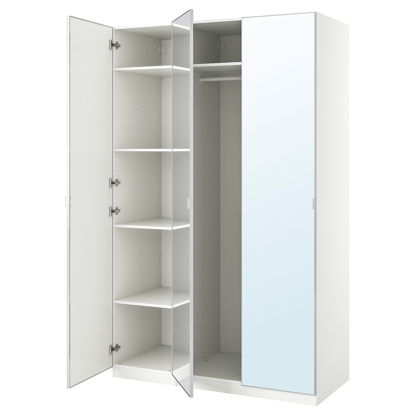 IKEA PAX / ÅHEIM kombinacja szafy, biały/lustro, 150x60x236 cm