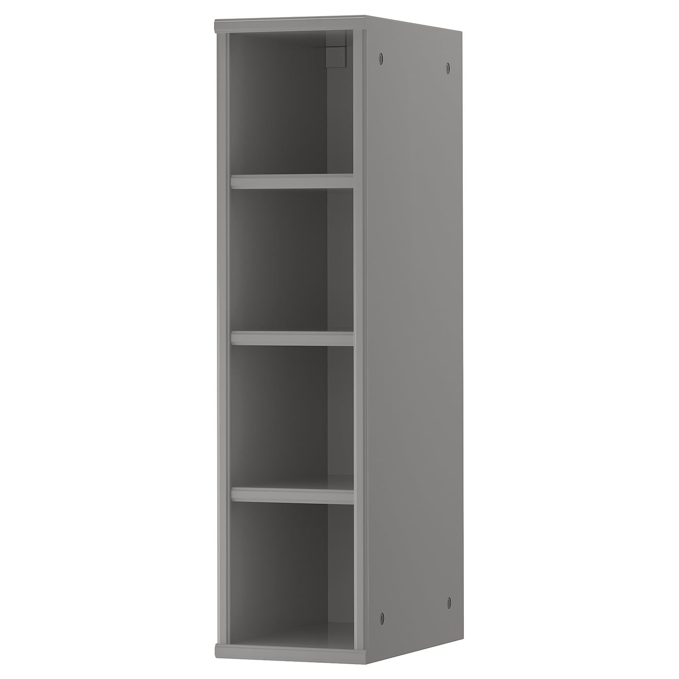 IKEA TORNVIKEN szafka otwarta, szary, 20x37x80 cm