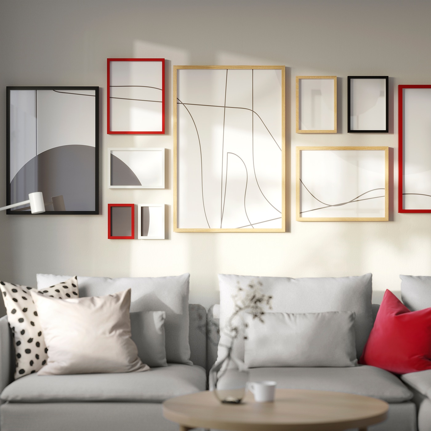 IKEA RÖDALM ramka, imit. dębu, 70x100 cm