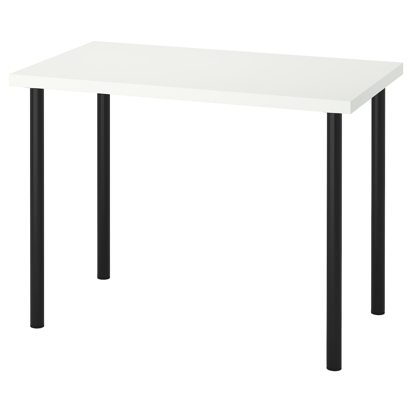 IKEA LINNMON / ADILS stół, biały/czarny, 100x60 cm