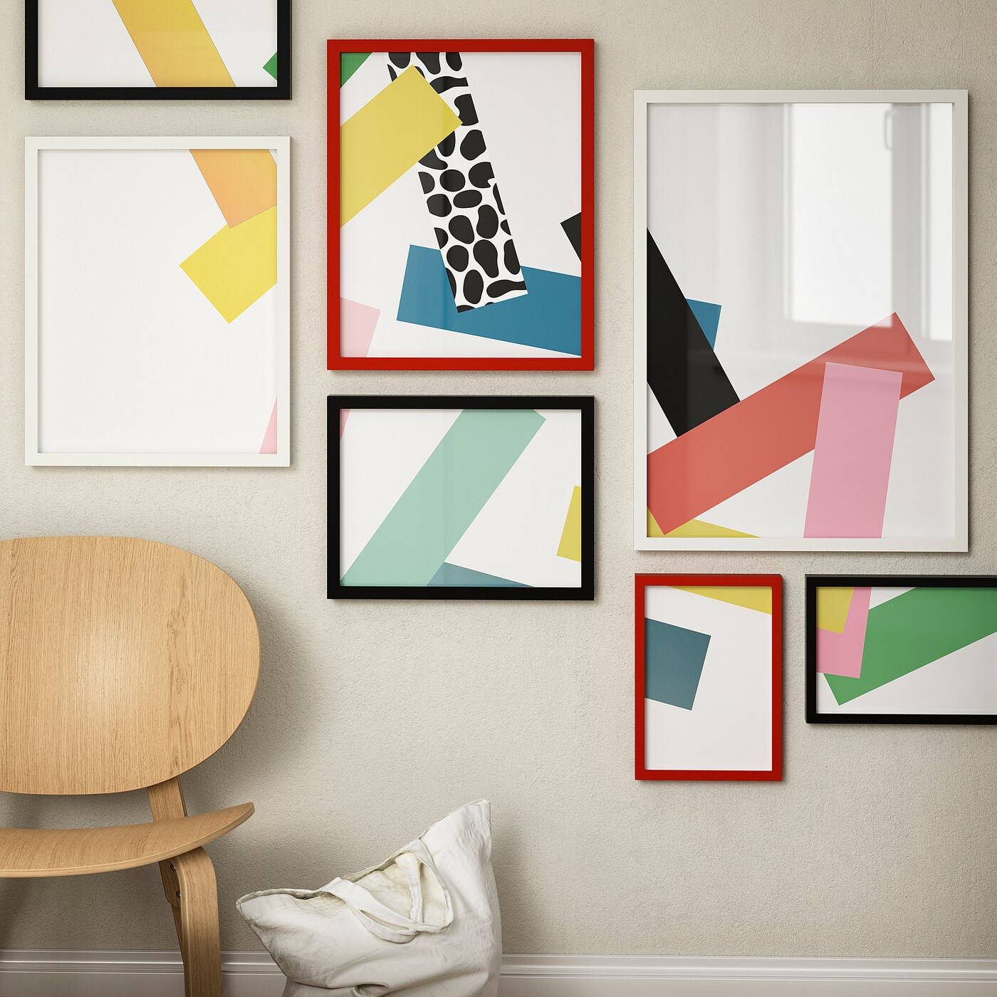 IKEA RÖDALM ramka, czerwony, 40x50 cm