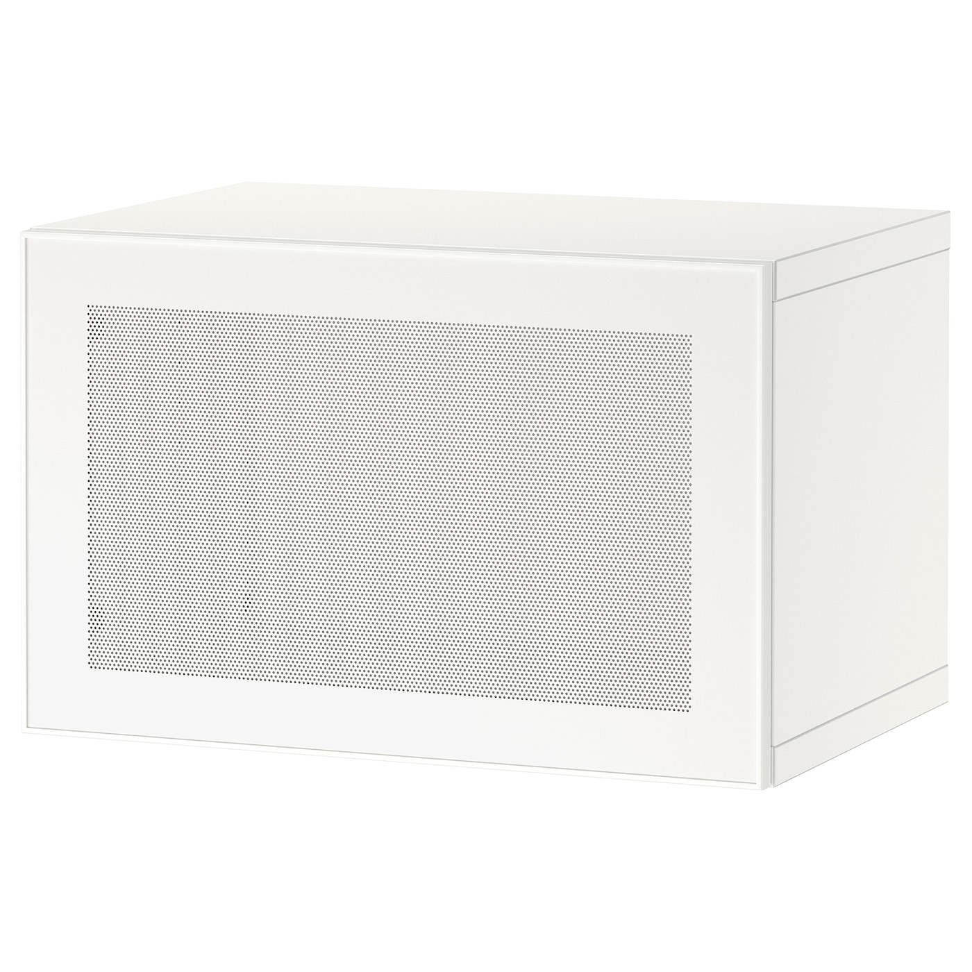 IKEA BESTÅ szafka z drzwiczkami, biały/Mörtviken biały, 60x42x38 cm