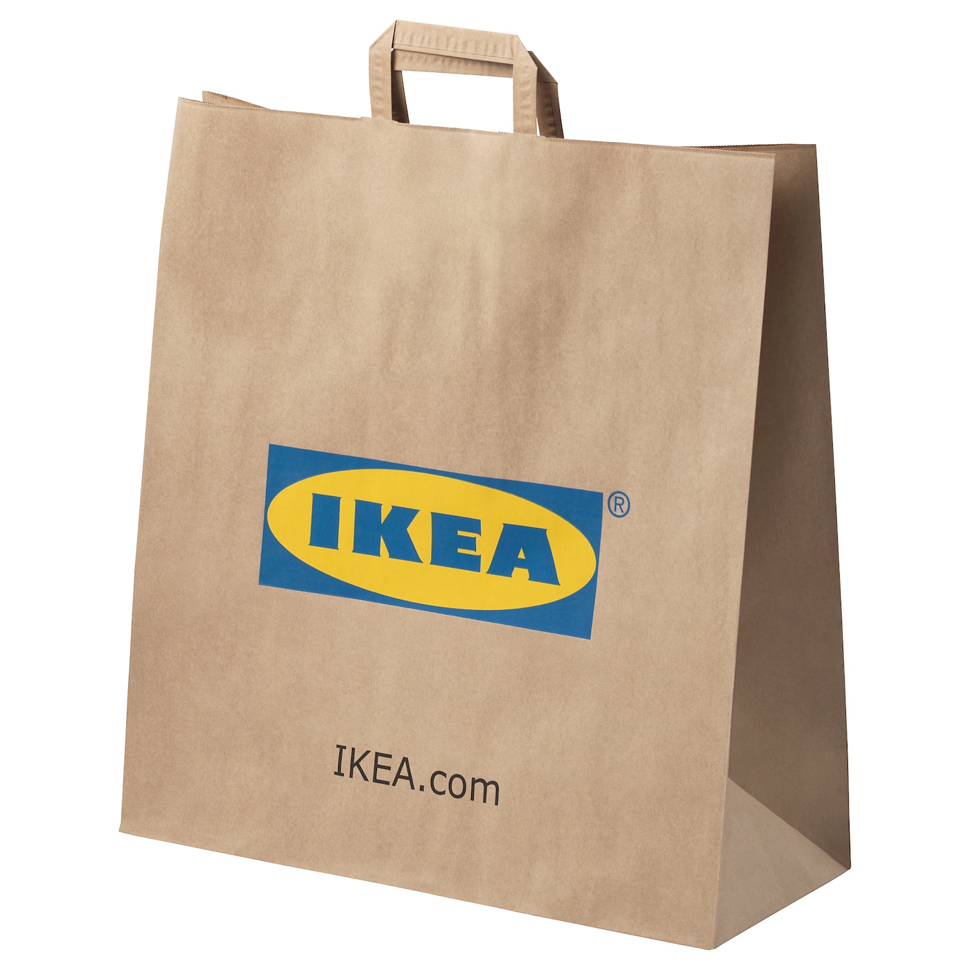 IKEA FRAKTA Torba papierowa z uchwytami, brązowy, 17x48 cm