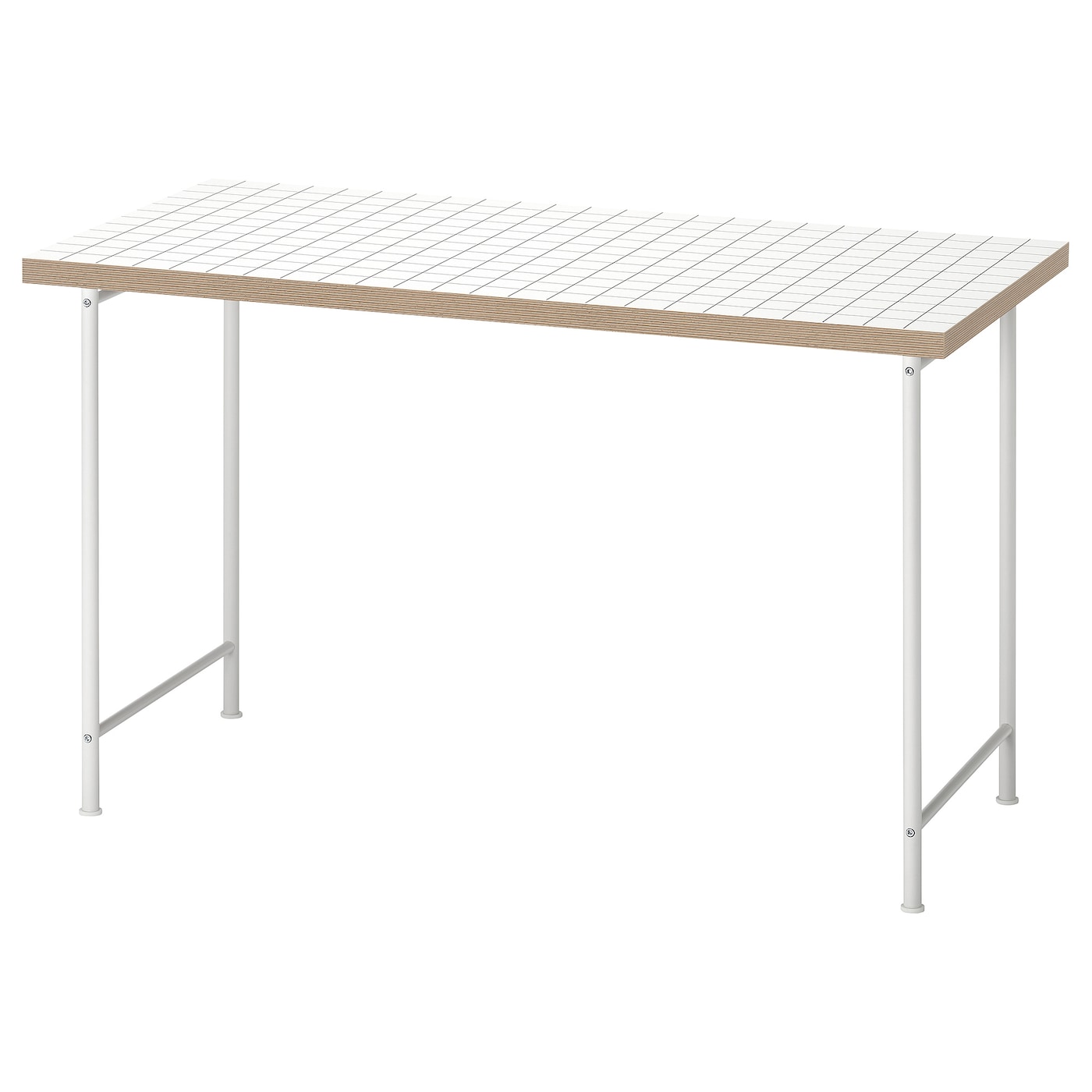 IKEA LAGKAPTEN / SPÄND biurko, biały/antracyt, 120x60 cm