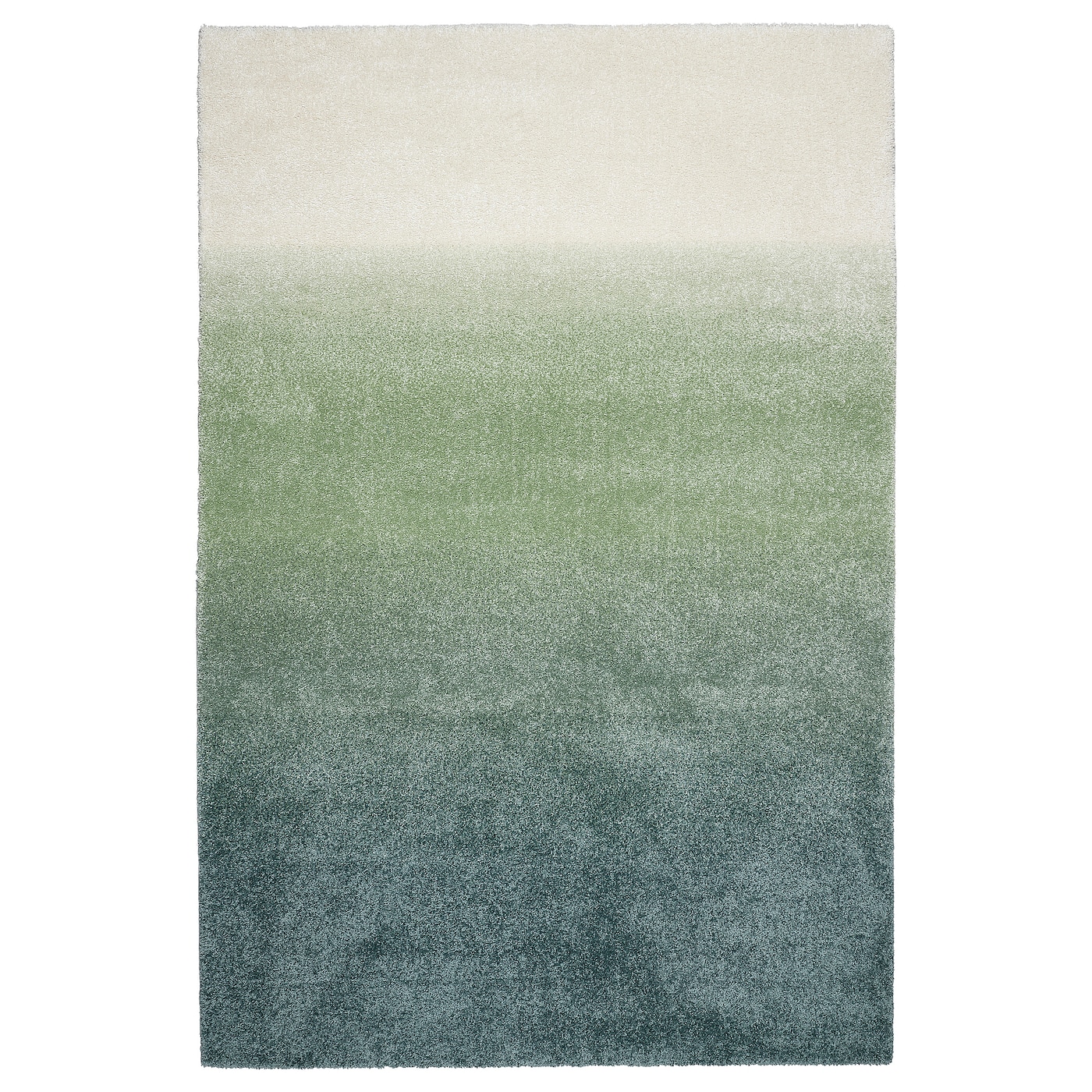 IKEA HOTELLRUM dywan z długim włosiem, niebieski/zielony biały, 160x230 cm