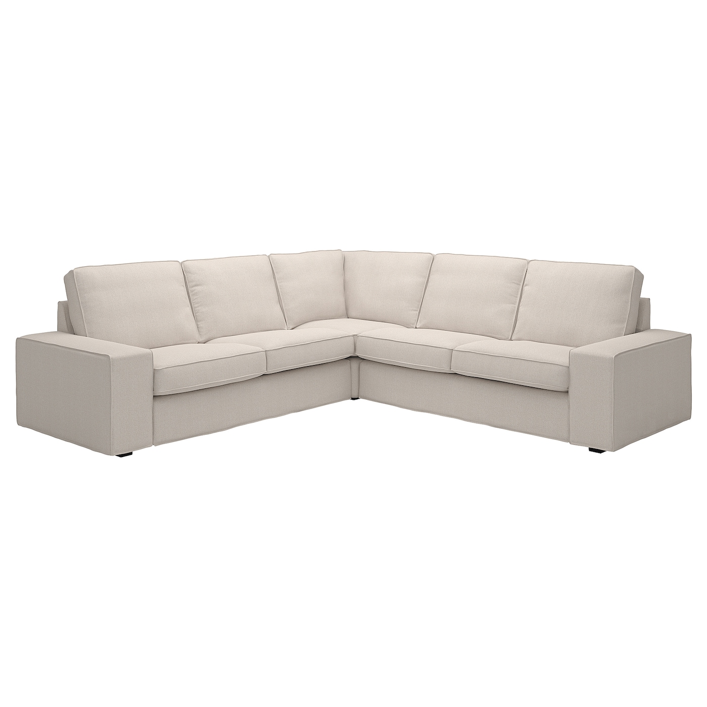 IKEA KIVIK sofa narożna 4-osobowa, Tresund jasnobeżowy, Głębokość: 95 cm