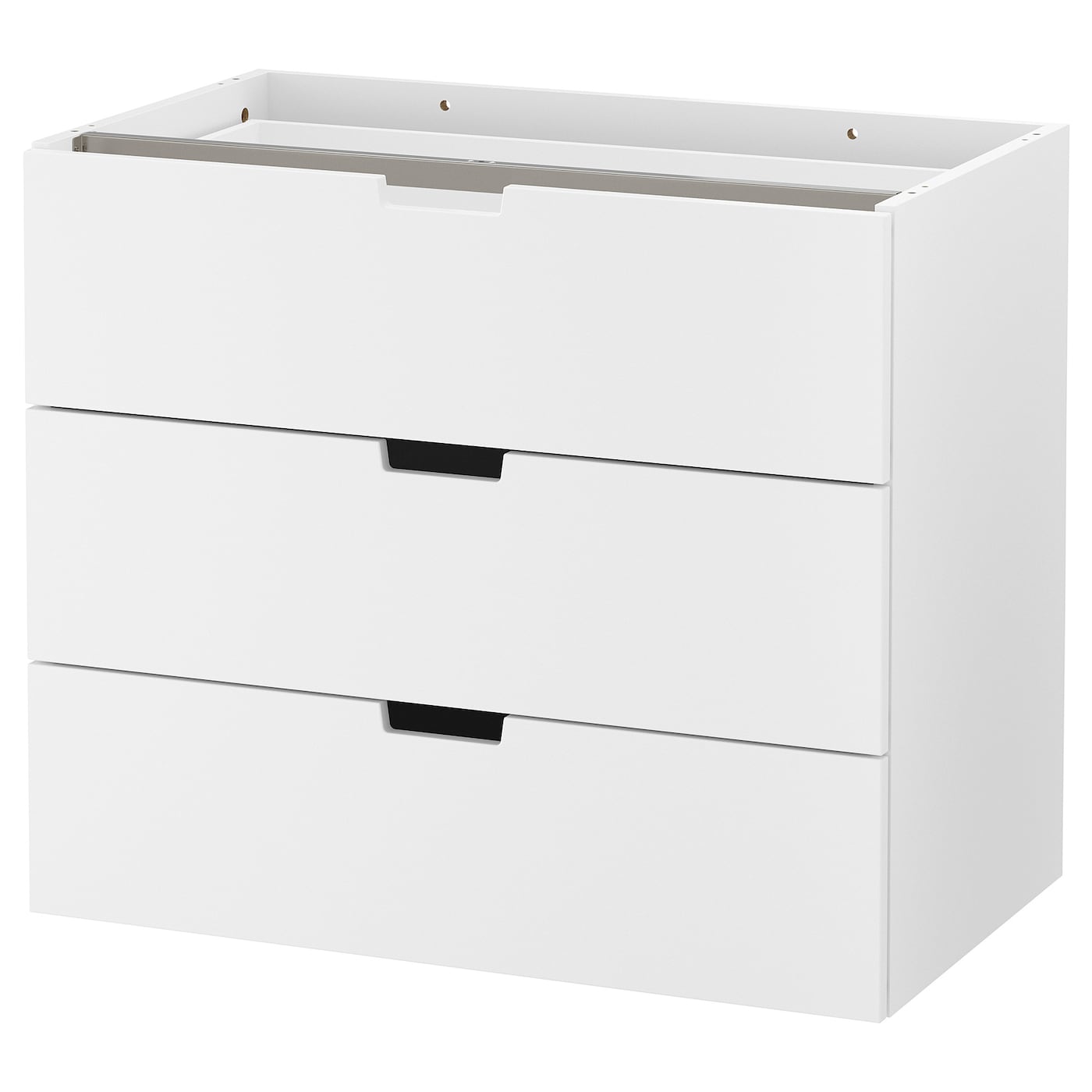 IKEA NORDLI komoda modułowa/3 szuflady, biały, 80x68 cm