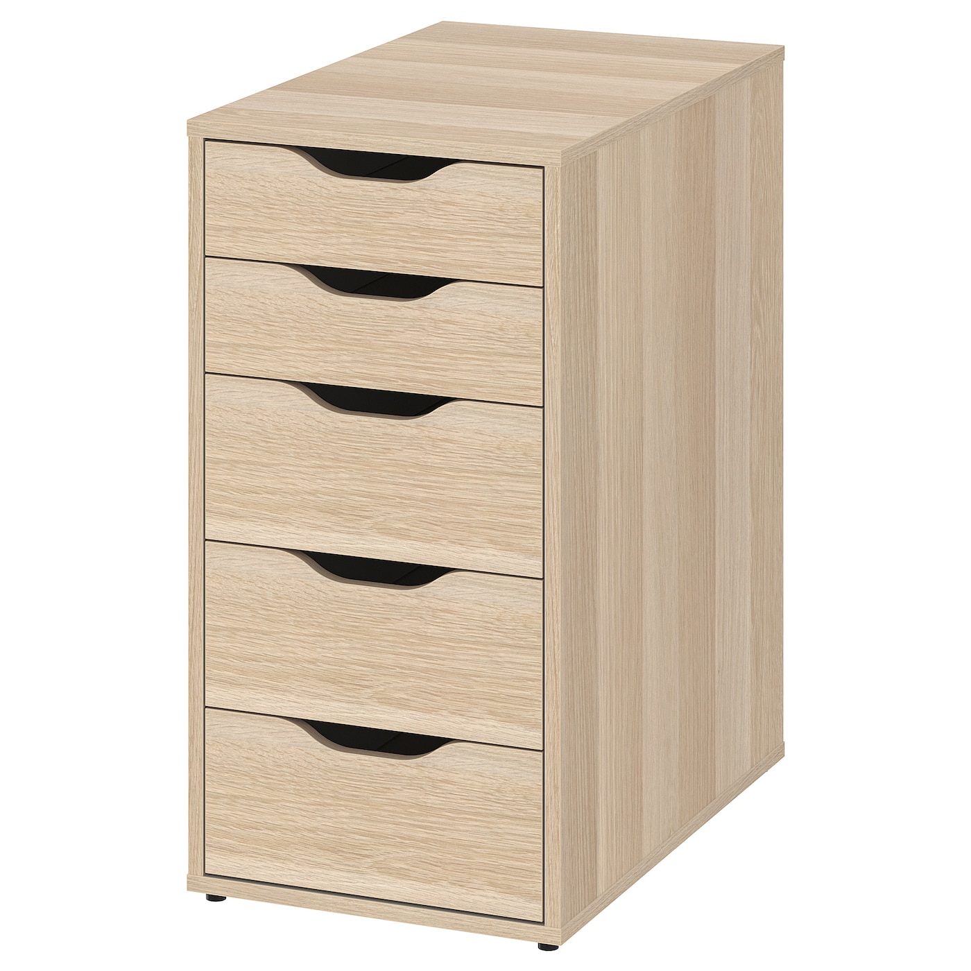 IKEA ALEX komoda, biała bejca/imit. dębu, 36x70 cm