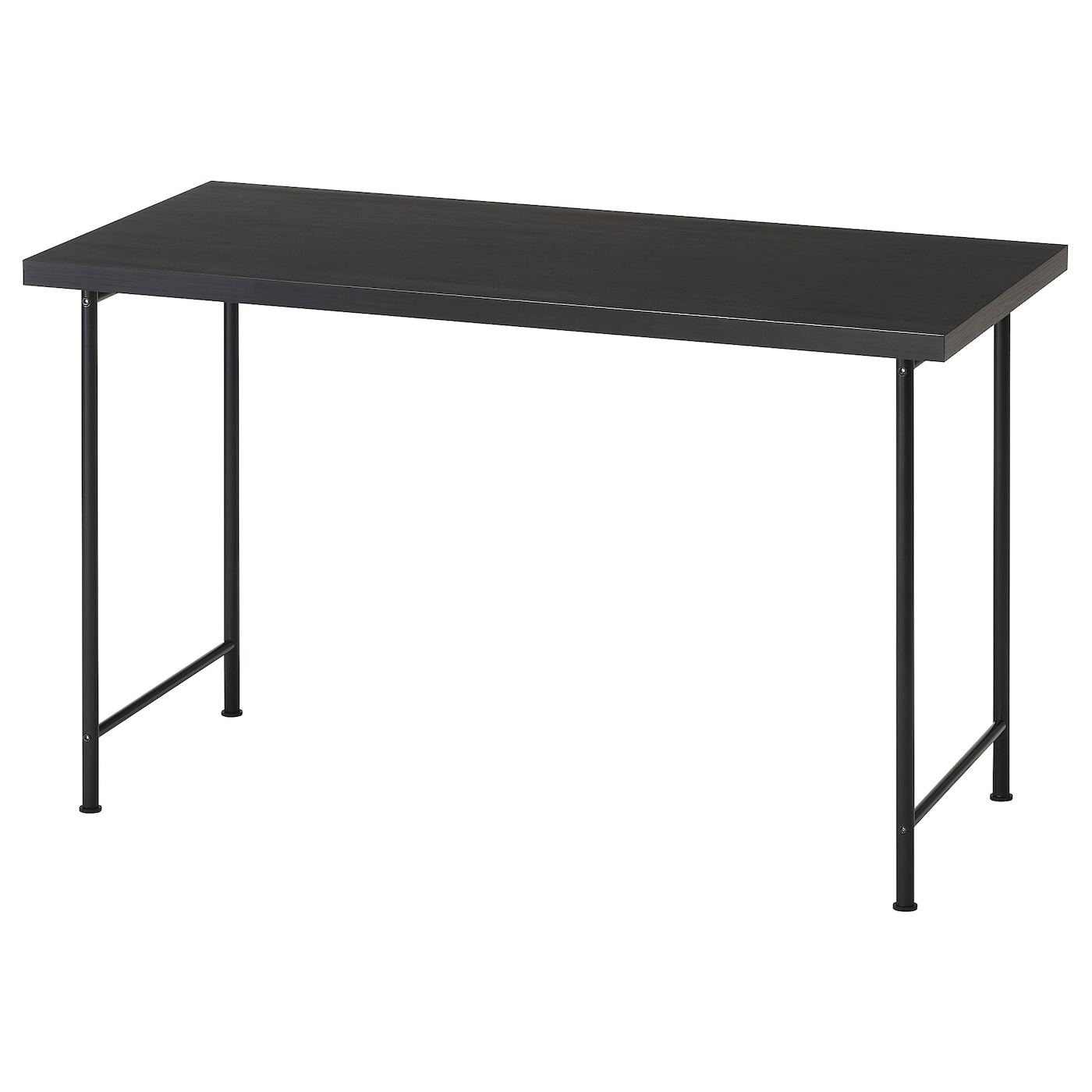 IKEA LAGKAPTEN / SPÄND biurko, czarnobrąz/czarny, 120x60 cm