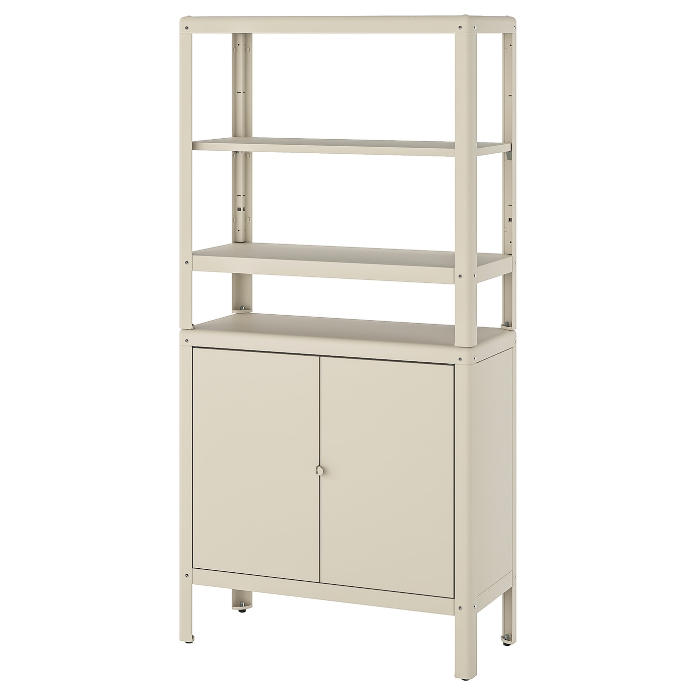 IKEA KOLBJÖRN regał z szafką, beżowy, 80x37x161 cm