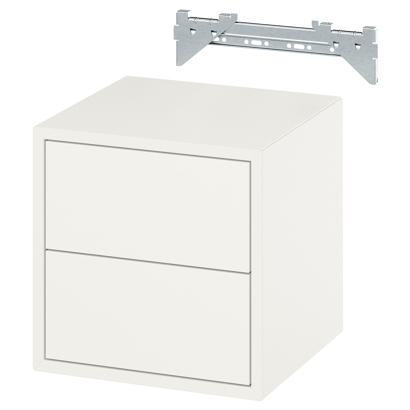 IKEA EKET szafka ścienna z 2 szufladami, biały, 35x35x35 cm