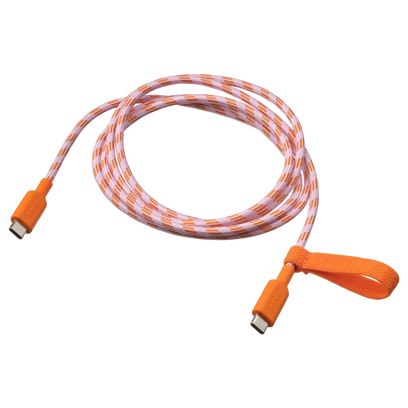 IKEA LILLHULT USB-C na USB-C, pomarańcz/róż, 1.5 m