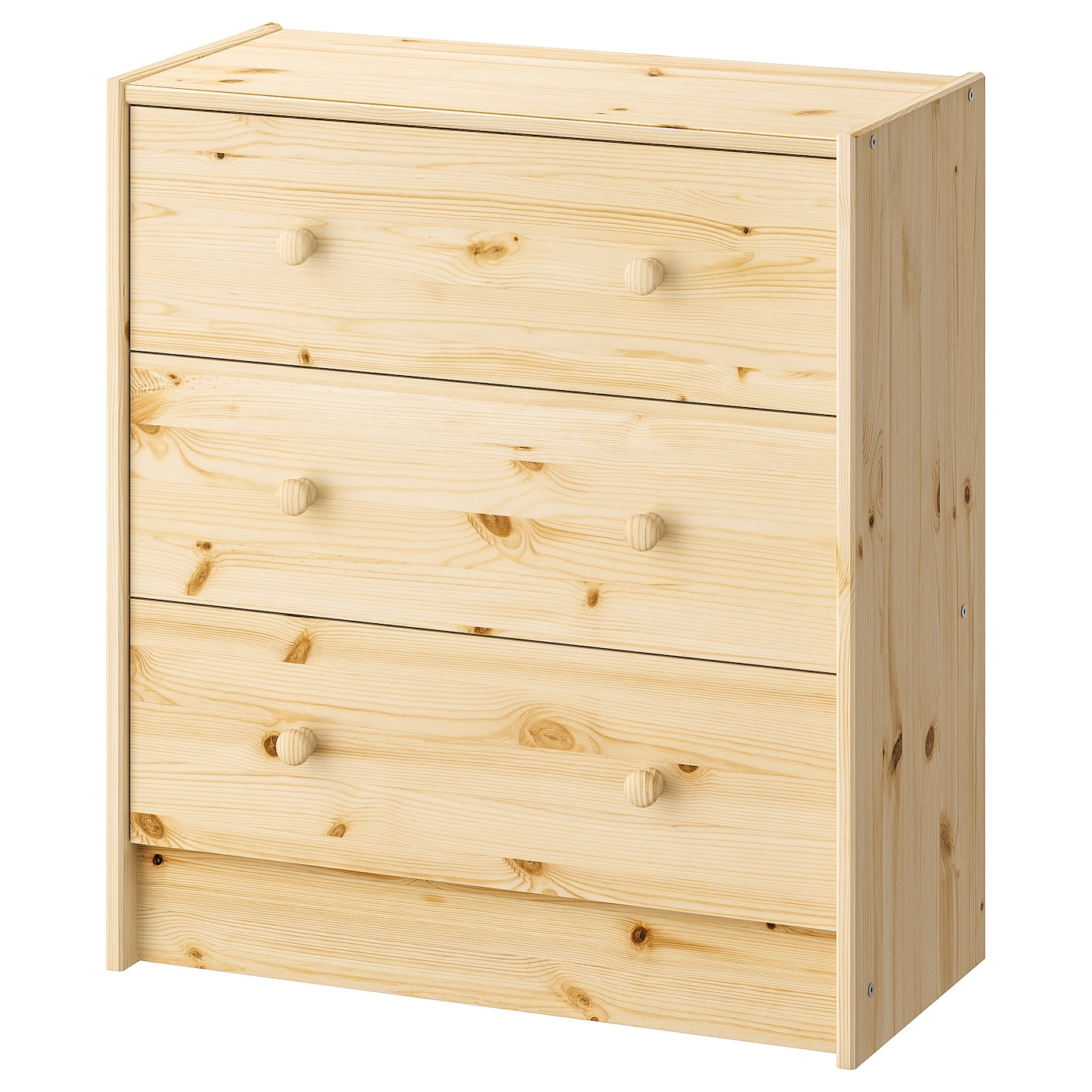 IKEA RAST komoda, 3 szuflady, sosna, 62x70 cm