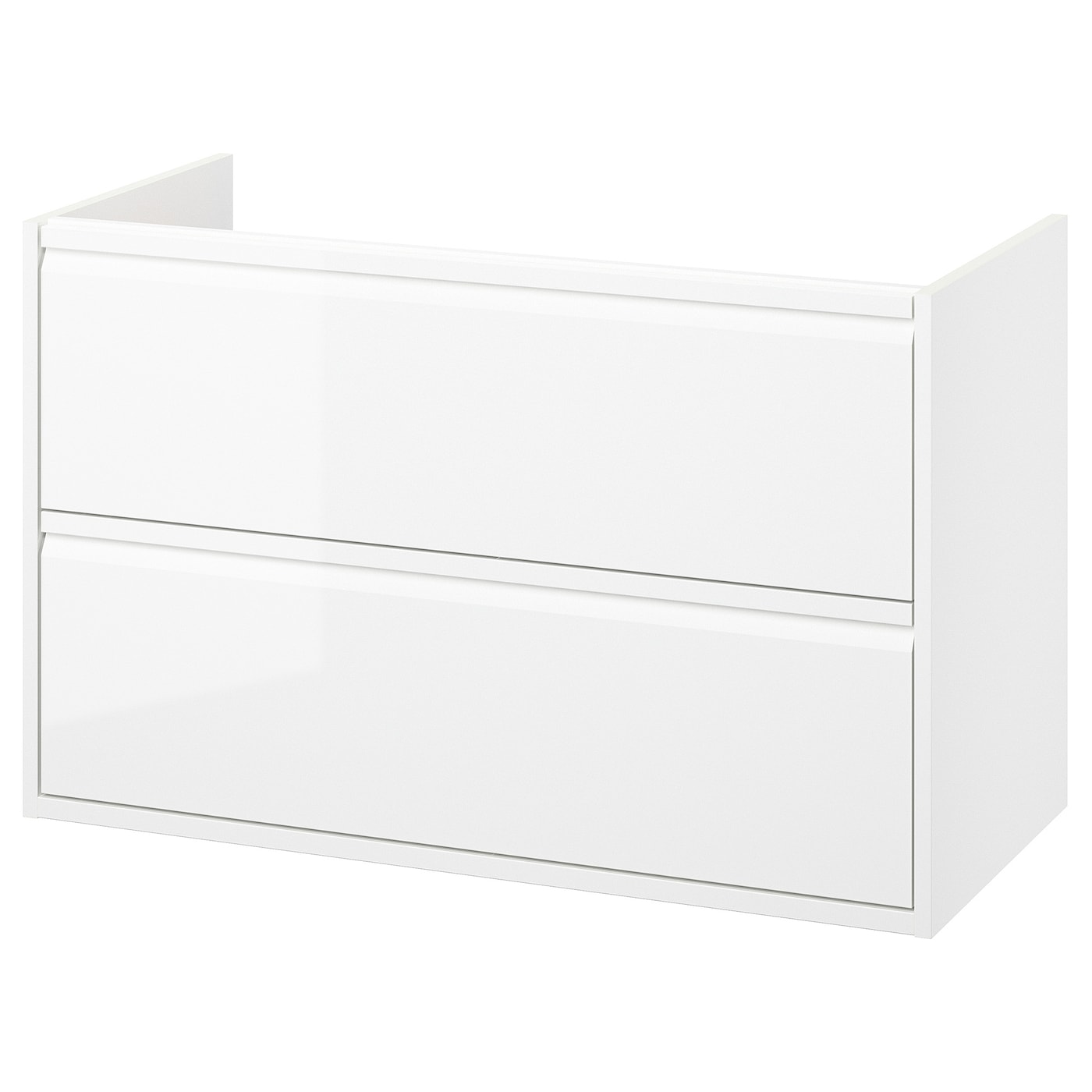IKEA ÄNGSJÖN szafka umywalkowa z szufladami, połysk biały, 100x48x63 cm
