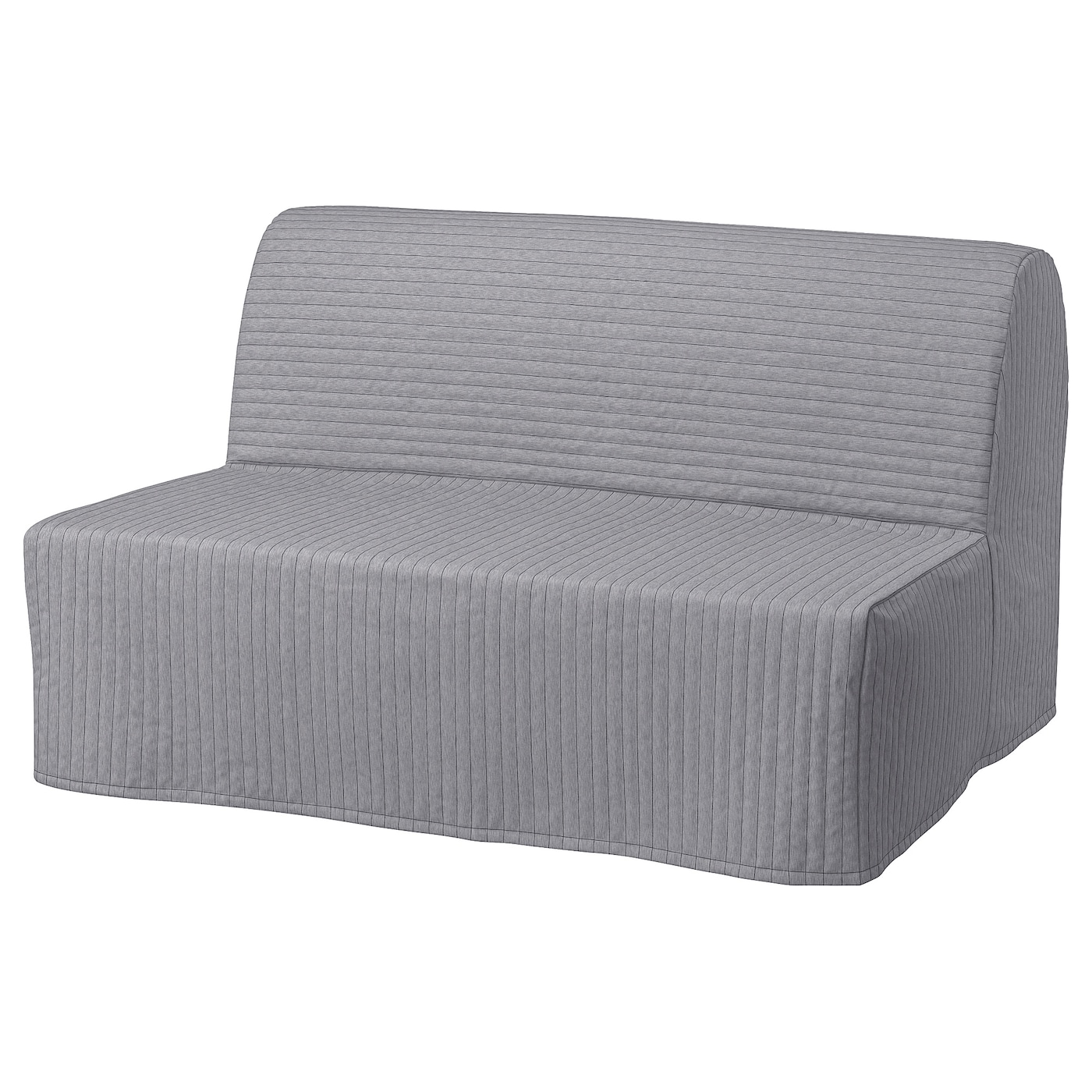IKEA LYCKSELE HÅVET sofa 2-osobowa, rozkładana, Knisa jasnoszary, Szerokość: 142 cm