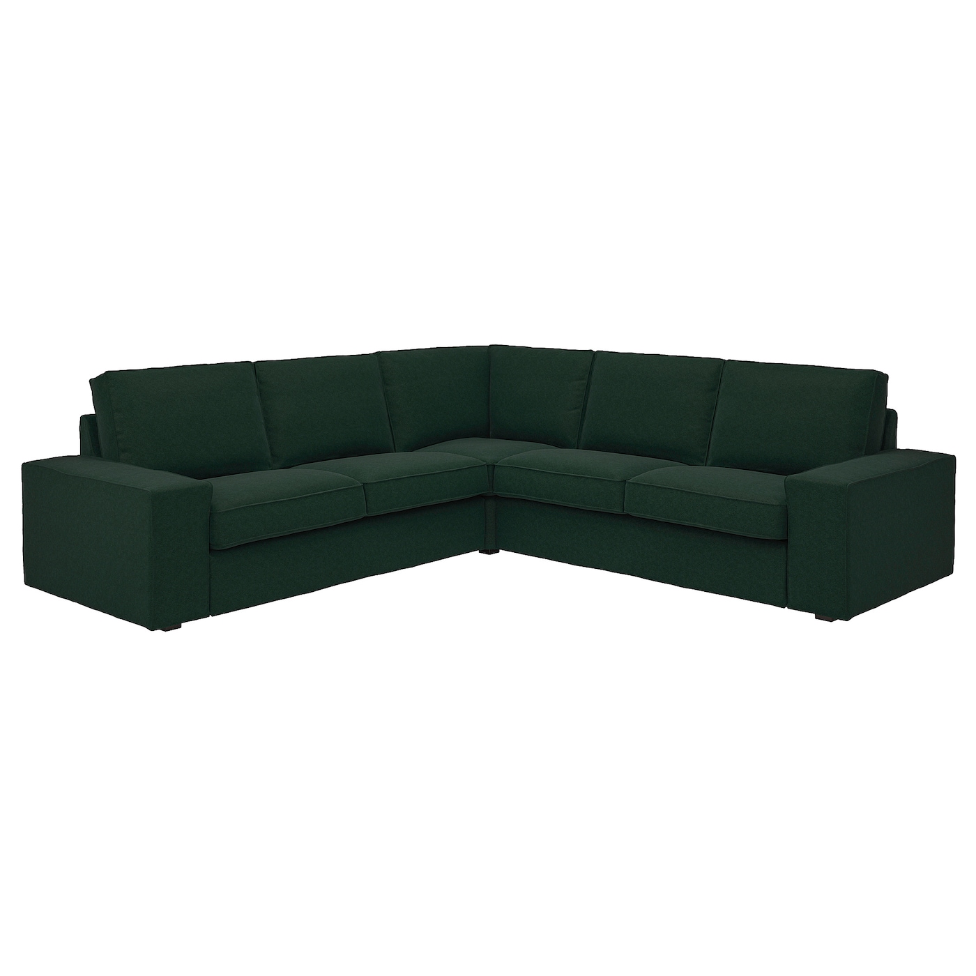 IKEA KIVIK sofa narożna 4-osobowa, Tallmyra ciemnozielony, Głębokość: 95 cm