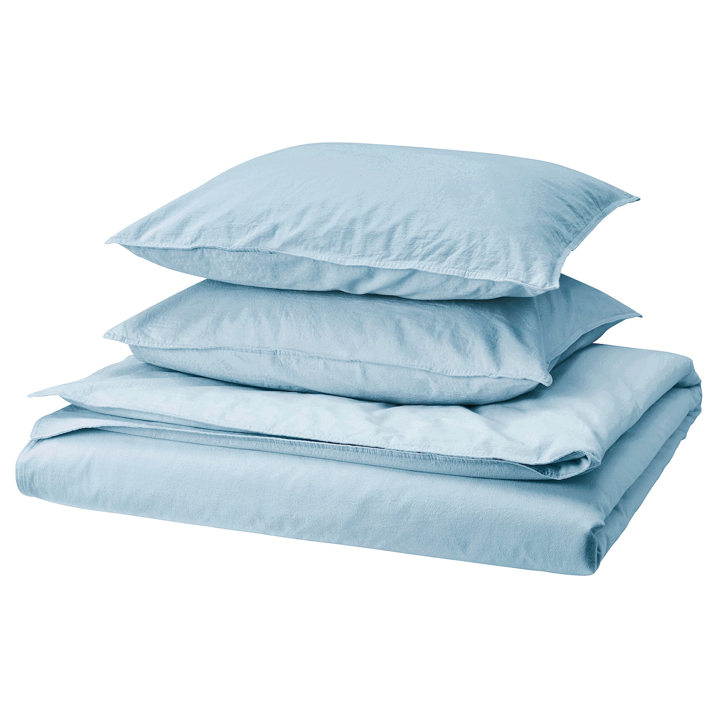IKEA ÄNGSLILJA poszwa na kołdrę i 2 poszewki, niebieskoszary, 200x200/50x60 cm
