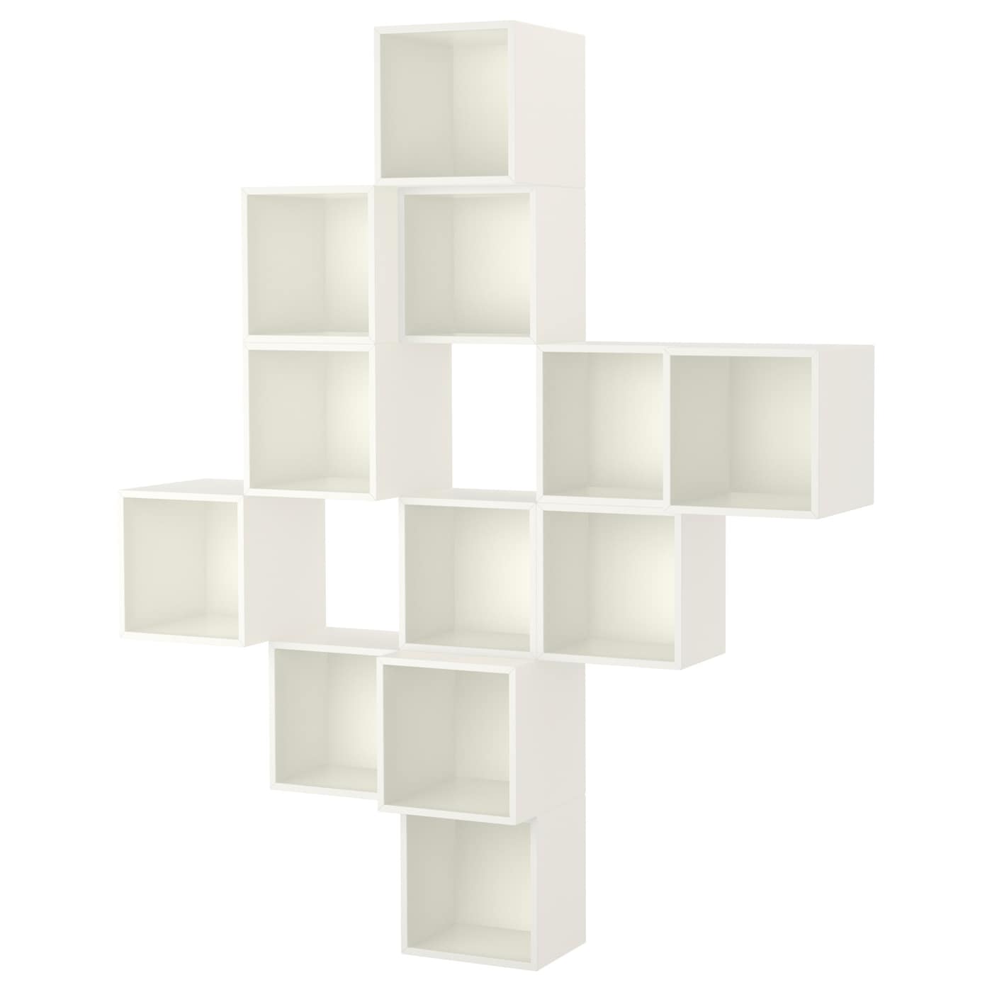 IKEA EKET kombinacja szafek ściennych, biały, 175x35x210 cm