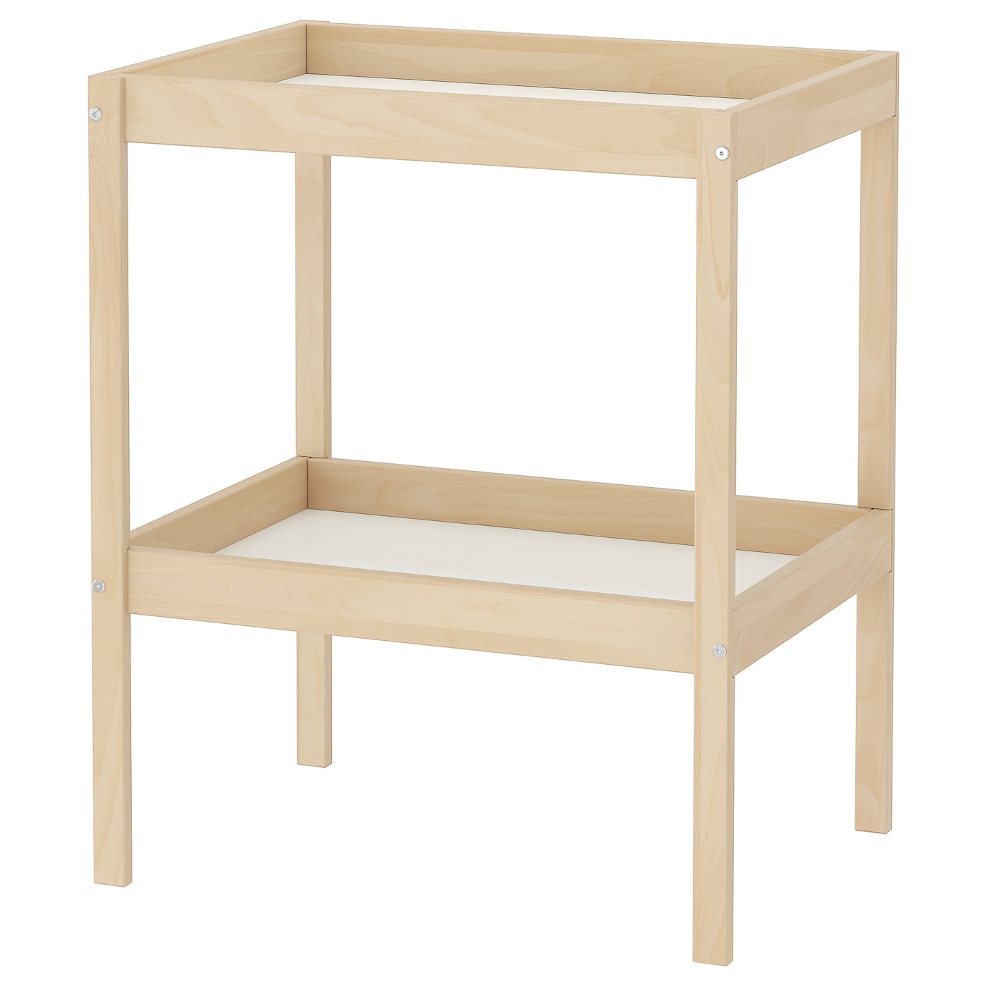 IKEA SNIGLAR stół do przewijania, buk/biały, 72x53 cm