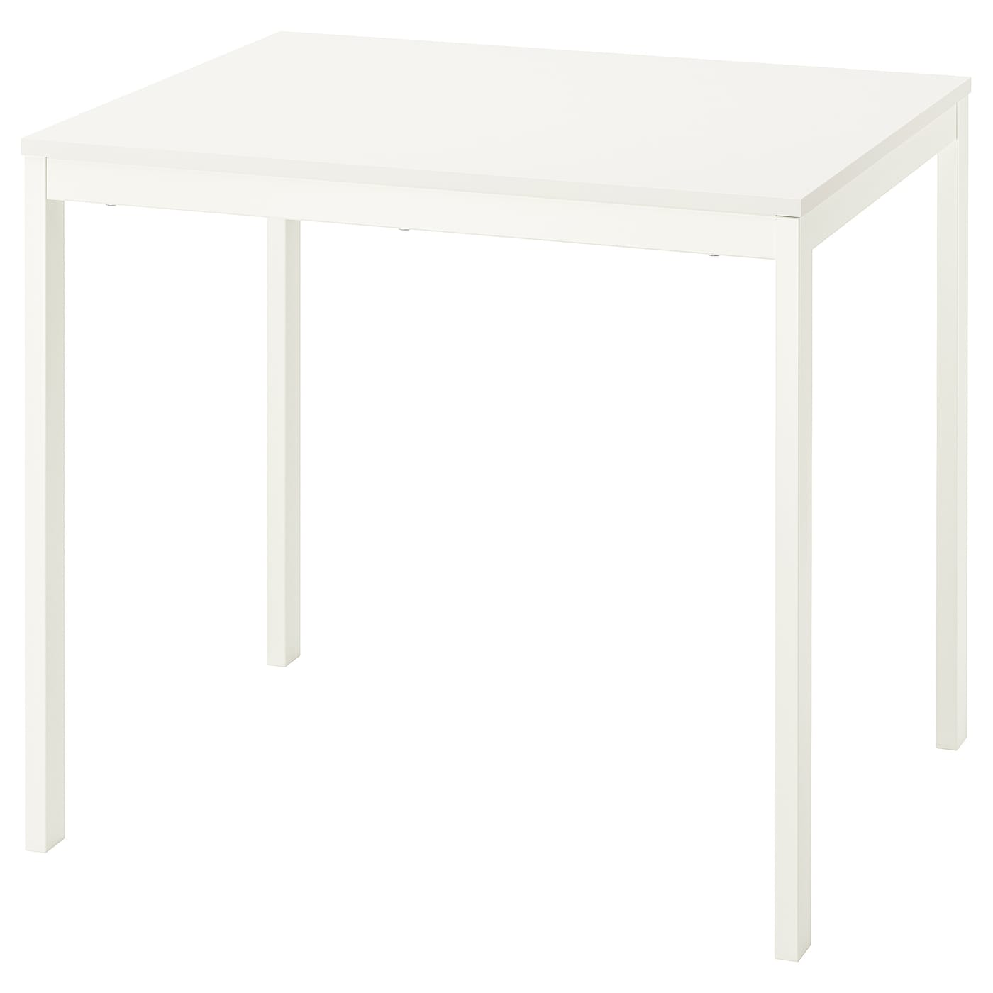 IKEA VIHALS stół rozkładany, biały, 84/120x74 cm