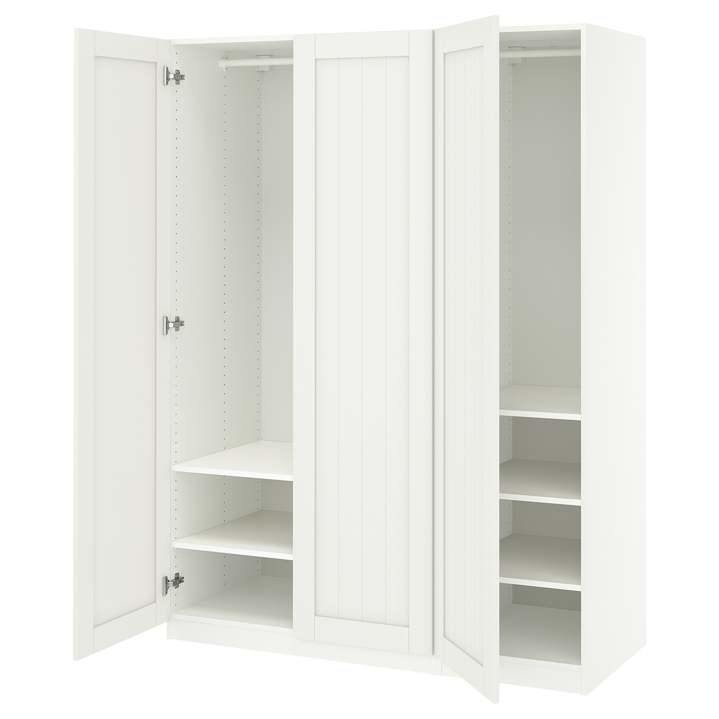 IKEA PAX / GULLABERG kombinacja szafy, biały/biały, 150x60x201 cm