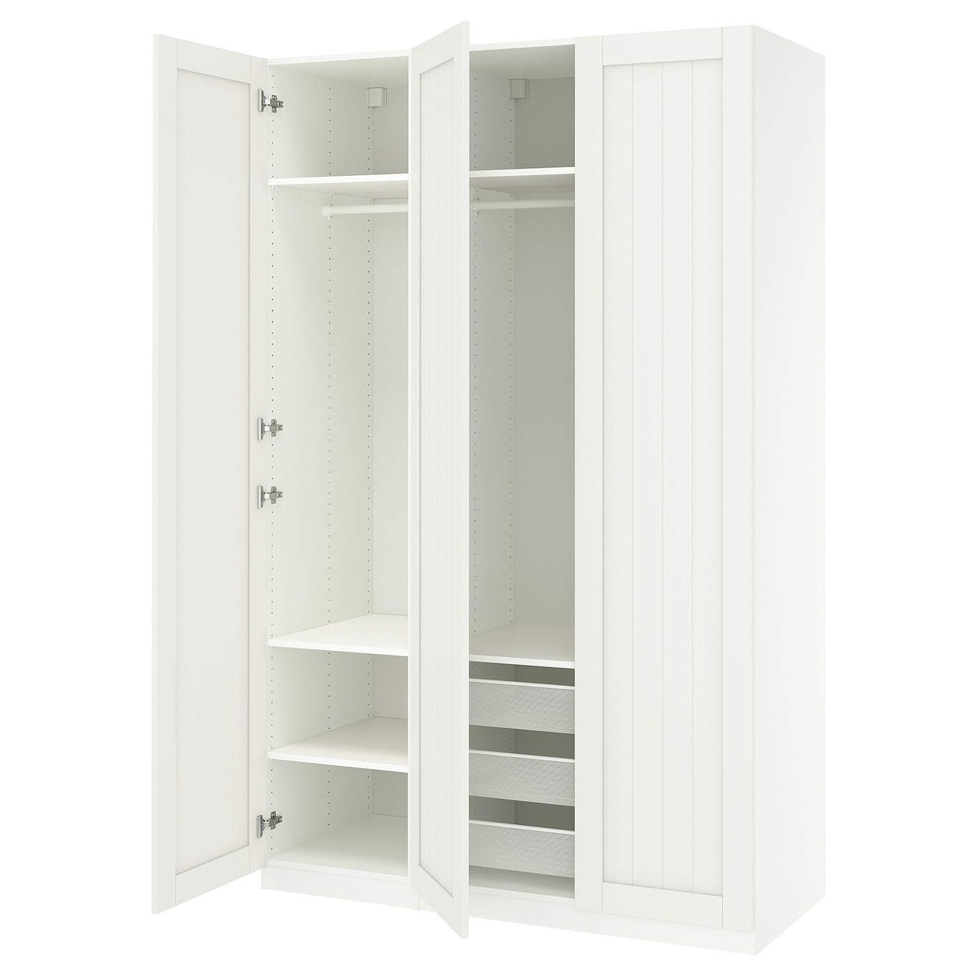 IKEA PAX / GULLABERG kombinacja szafy, biały/biały, 150x60x236 cm