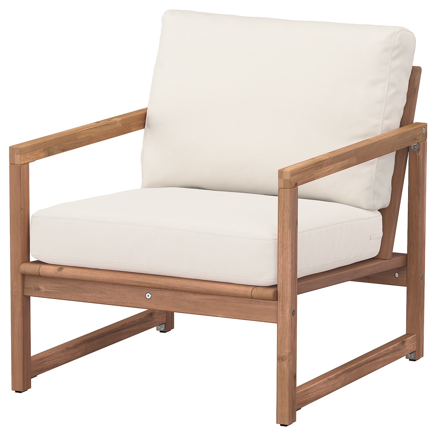 IKEA NÄMMARÖ leżak, ogrodowy, bejca jasnobrązowa/Frösön/Duvholmen beżowy, Szerokość: 69 cm