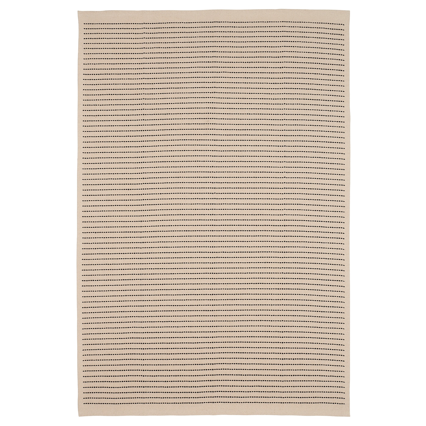 IKEA STARREKLINTE dywan tkany na płasko, naturalny/czarny, 120x180 cm