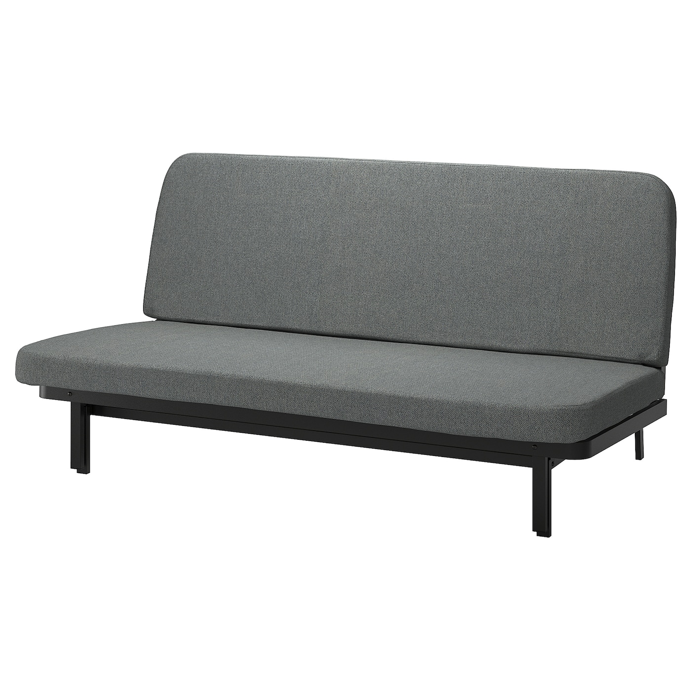 IKEA NYHAMN sofa 3-osobowa, rozkładana, materac ze sprężynami kieszeniowymi/Skartofta czarny/jasny szary, Szerokość: 200 cm