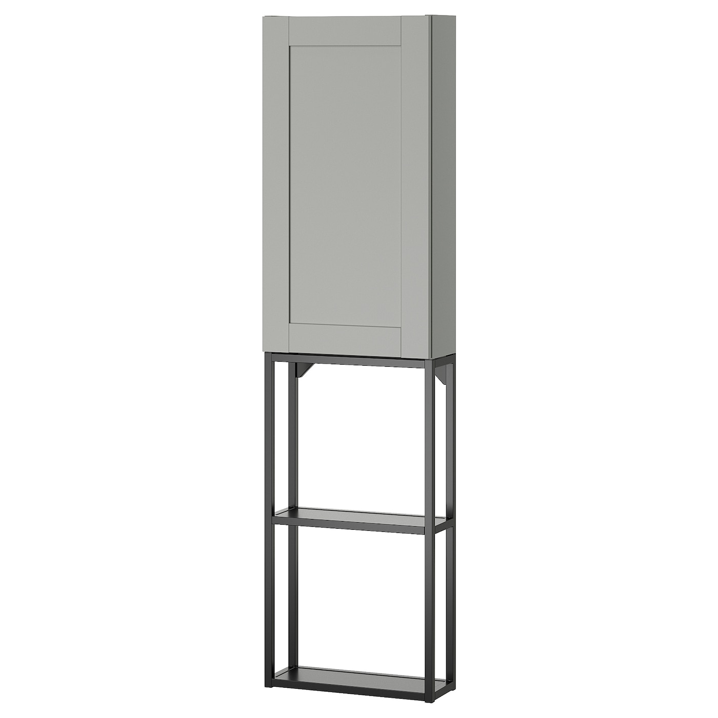 IKEA ENHET regał, antracyt/szary rama, 40x17x150 cm