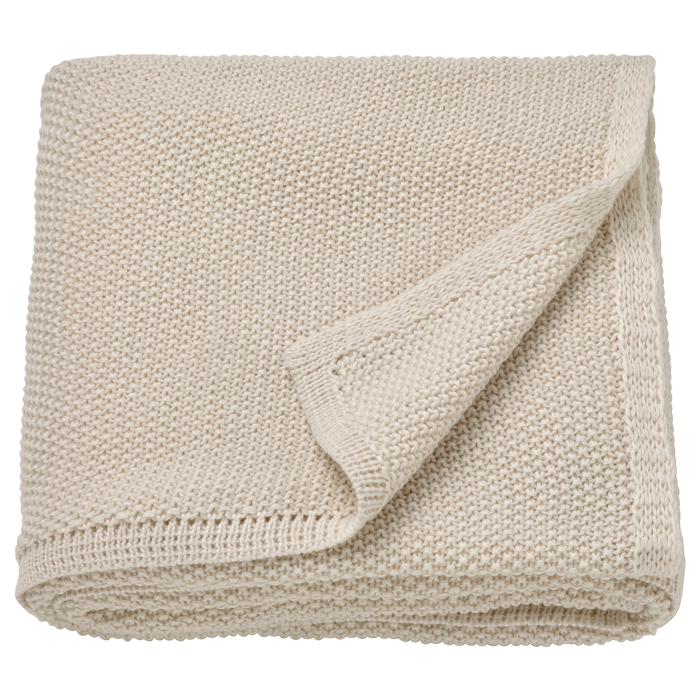 IKEA HUMLEMOTT pled, kremowy, 130x170 cm