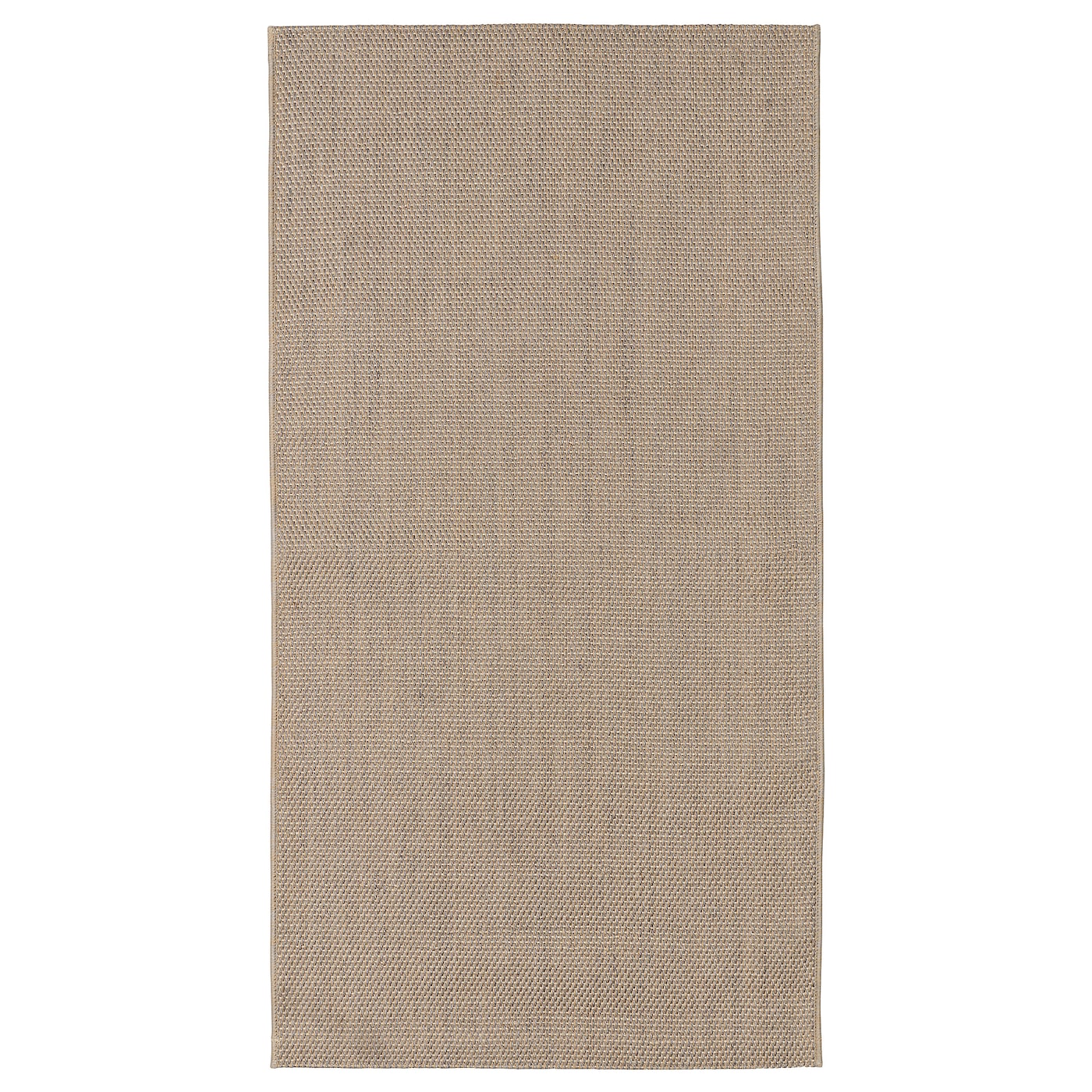 IKEA VODSKOV dywan tkany na płasko, naturalny/jasnoszary, 80x150 cm