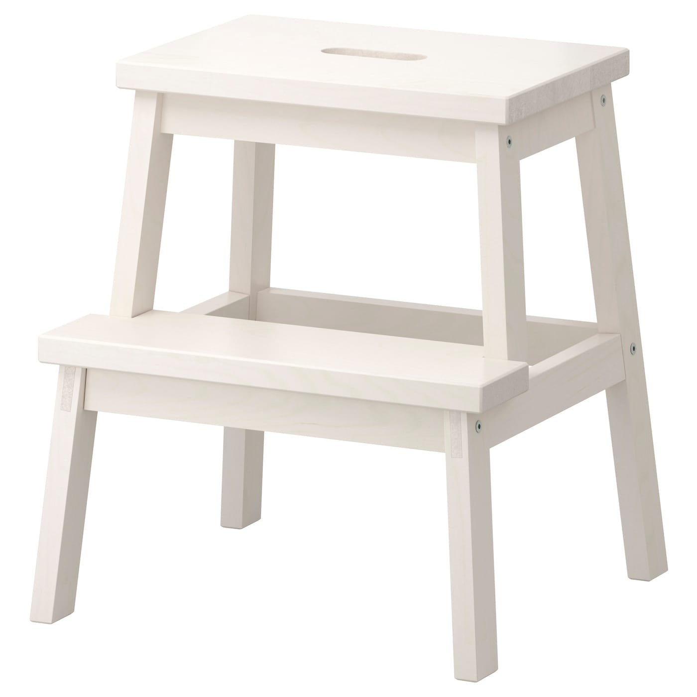 IKEA BEKVÄM taboret ze schodkiem, biały, 50 cm