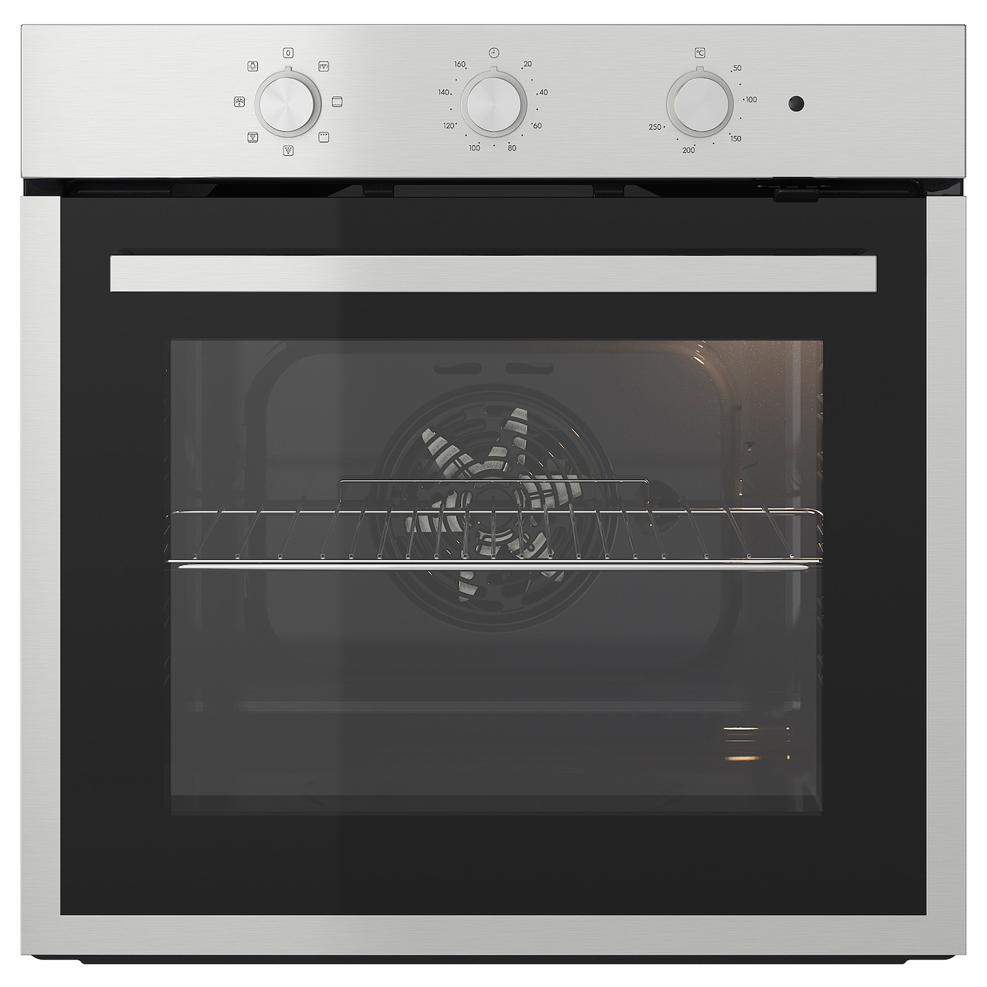 IKEA MATÄLSKARE piekarnik z wym. obiegiem powietrza, IKEA 300 stal nierdz, Szerokość: 59.5 cm