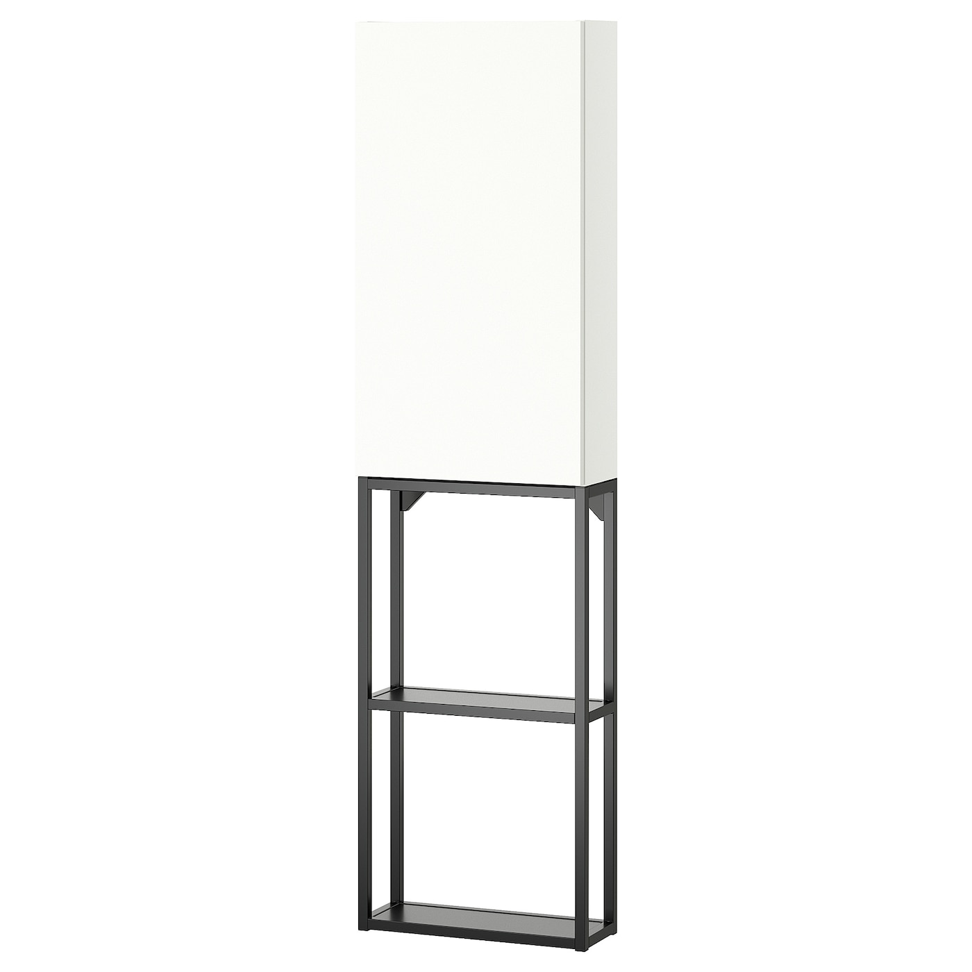 IKEA ENHET regał, antracyt/biały, 40x17x150 cm