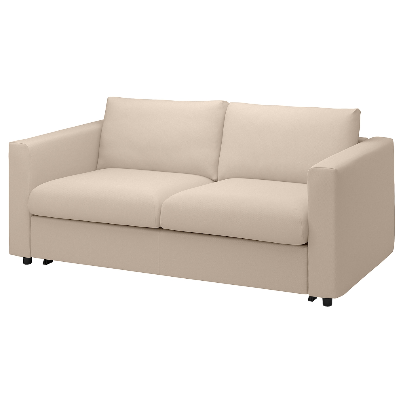 IKEA VIMLE sofa 2-osobowa, rozkładana, Hallarp beżowy, Wysokość łóżka: 53 cm