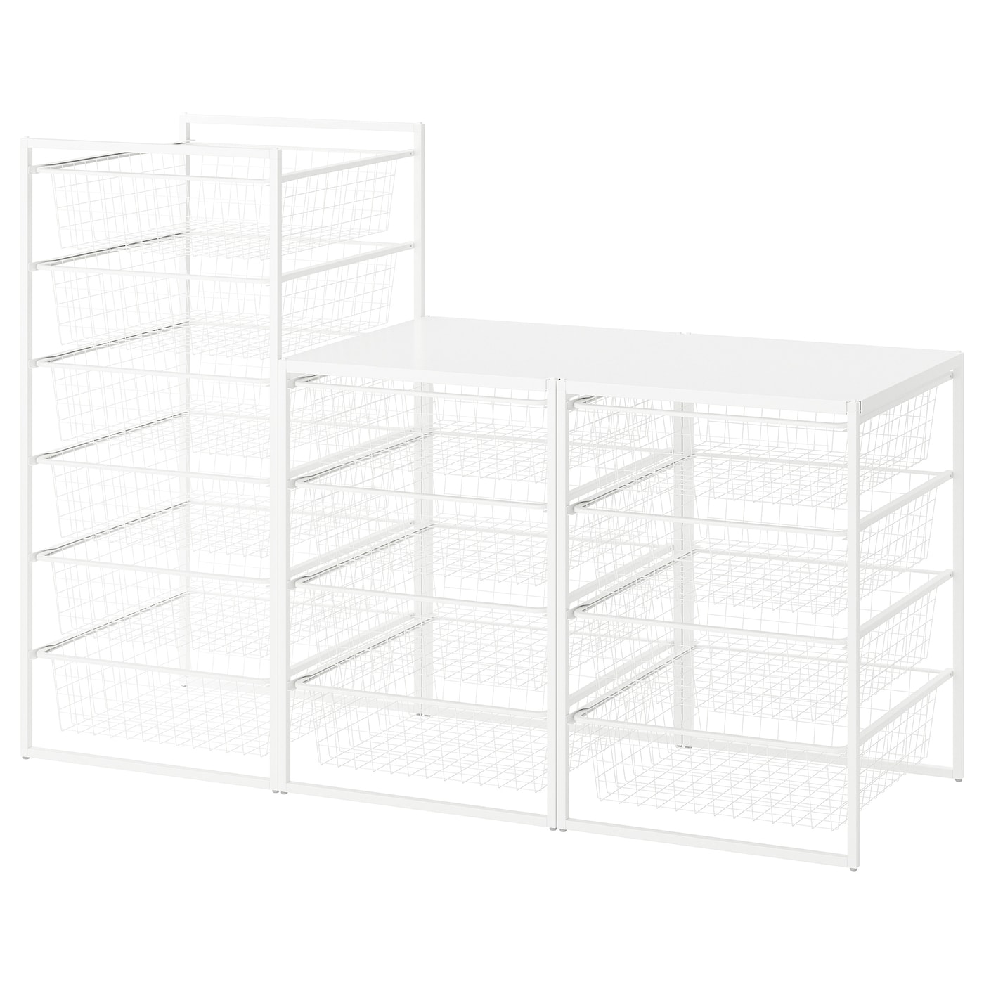 IKEA JONAXEL regał, biały, 148x51x104 cm