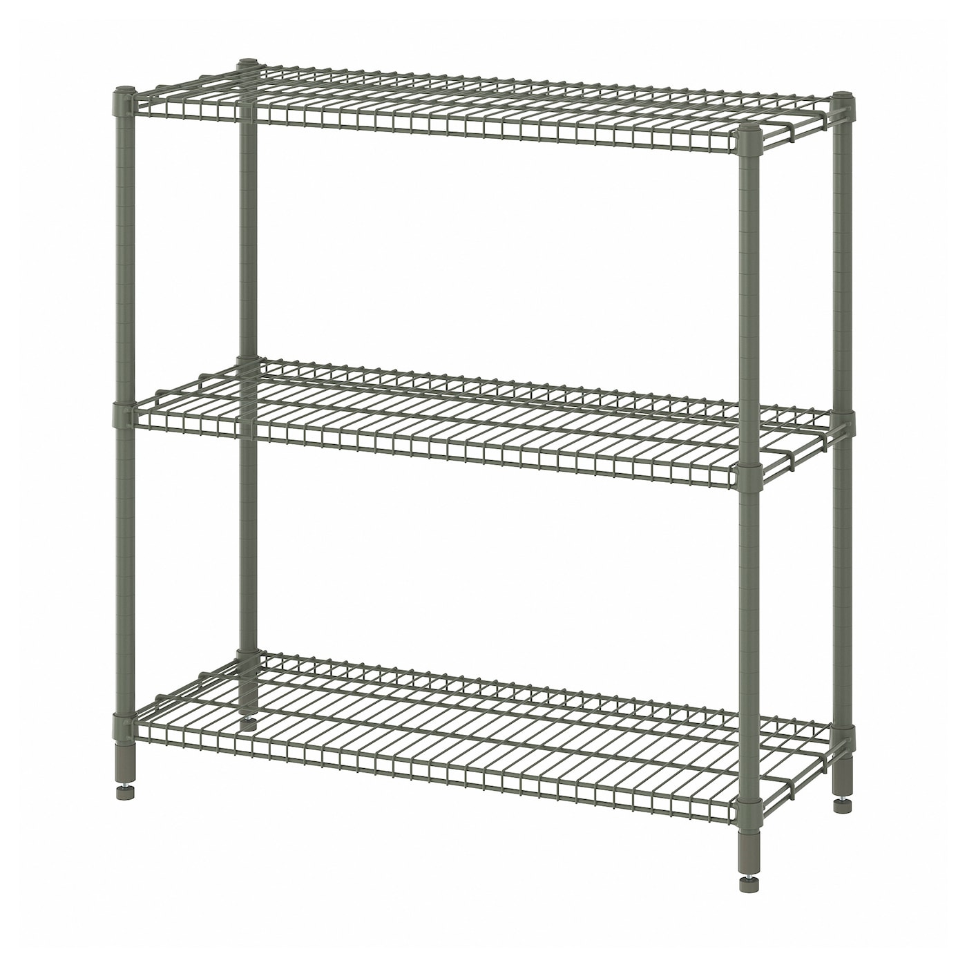 IKEA OMAR regał, szarozielony, 92x36x94 cm