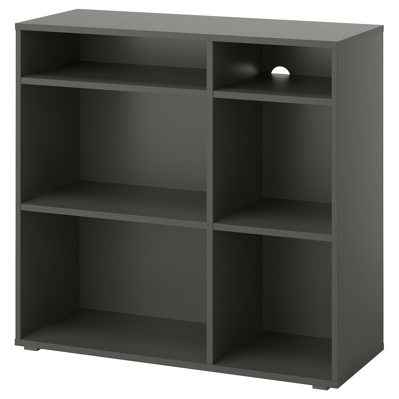 IKEA VIHALS regał 4 półki, ciemnoszary, 95x37x90 cm
