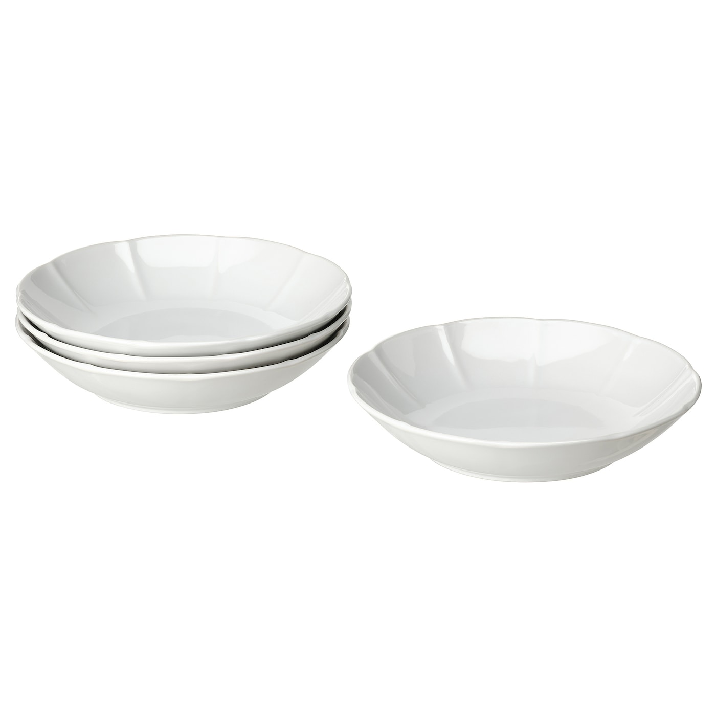 IKEA STRIMMIG talerz głęboki, biały, 23 cm