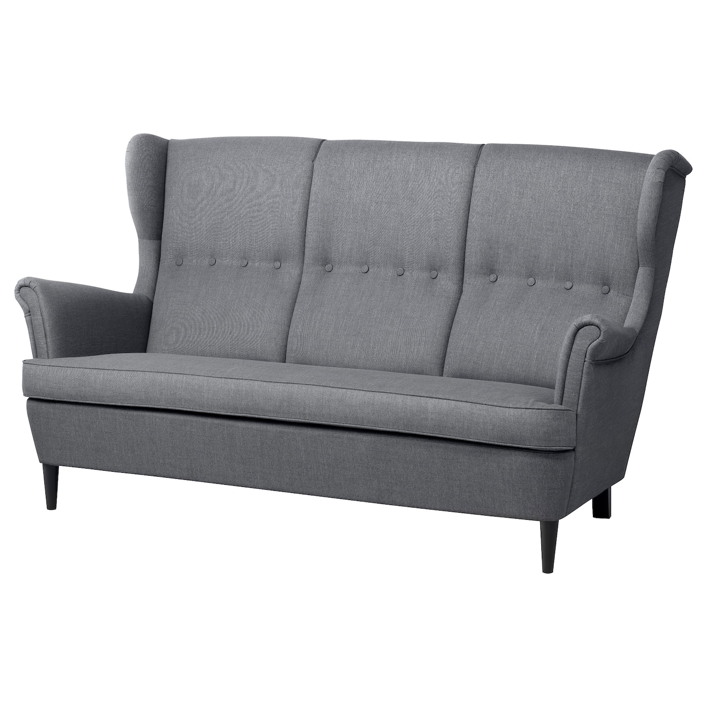 IKEA STRANDMON sofa 3-osobowa, Nordvalla ciemnoszary, Szerokość: 171 cm