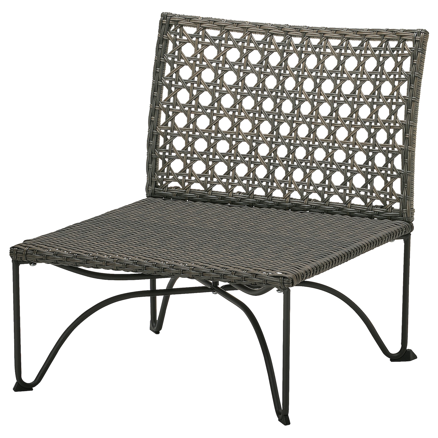 IKEA JUTHOLMEN sekcja 1-osobowa, ogrodowa, ciemnoszarobrązowy, Szerokość: 64 cm