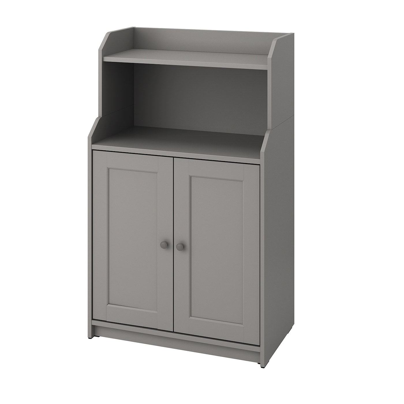 IKEA HAUGA Szafka/2 drzwi, szary, 70x116 cm