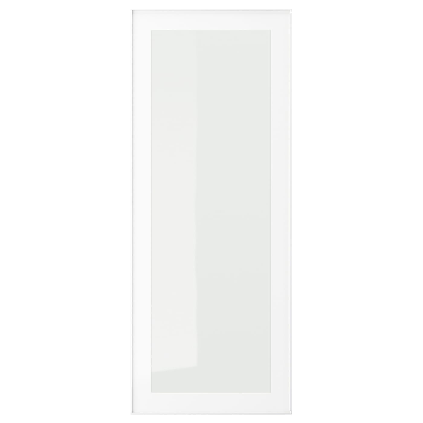 IKEA HEJSTA drzwi szklane, biały/szkło bezbarwne, 40x100 cm