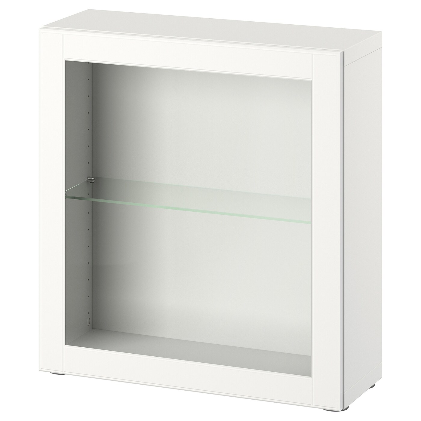 IKEA BESTÅ szafka z drzwiczkami, biały/Ostvik biały, 60x22x64 cm