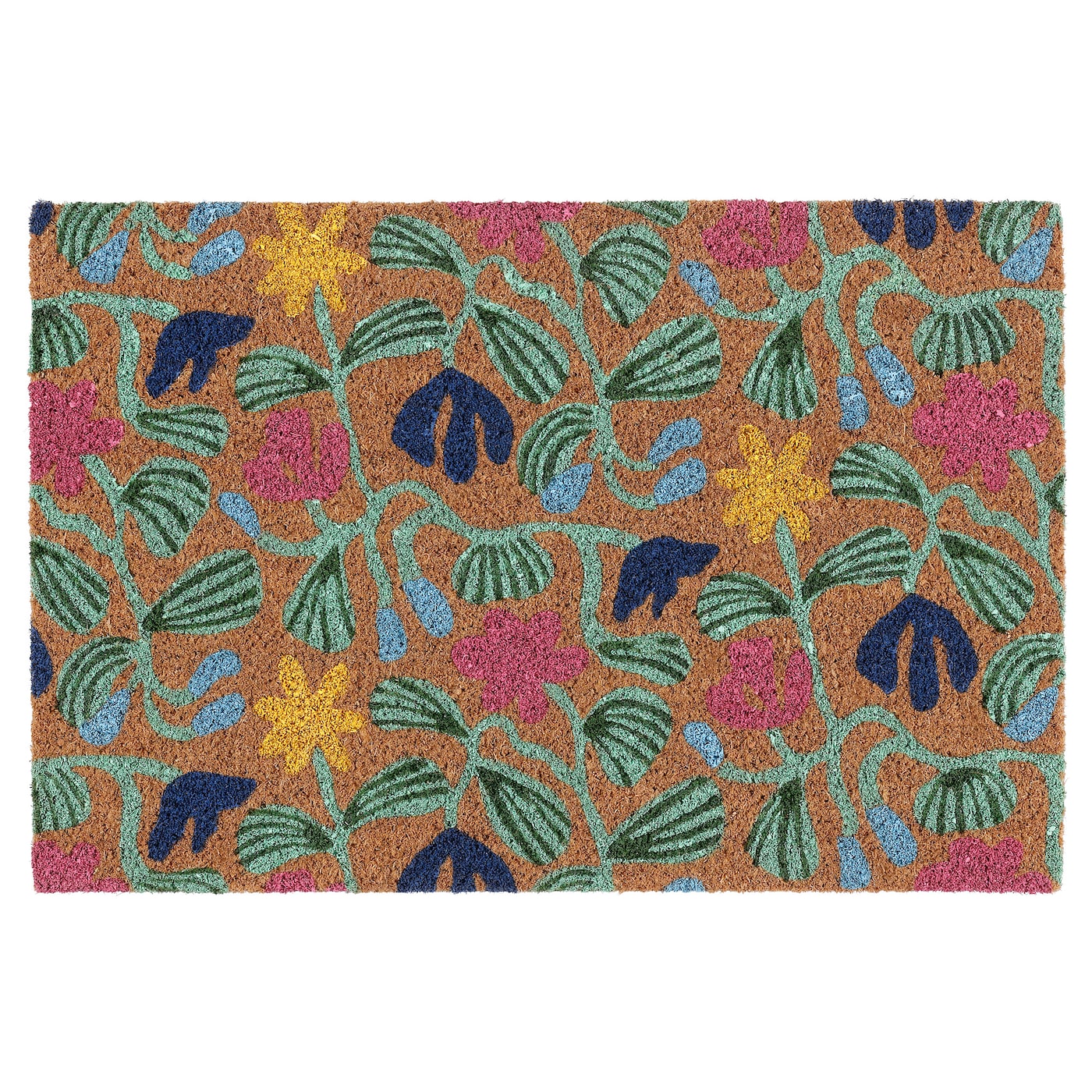 IKEA VÄGKURVA wycieraczka wewnętrzna, wielobarwny/wzór kwiatowy, 40x60 cm