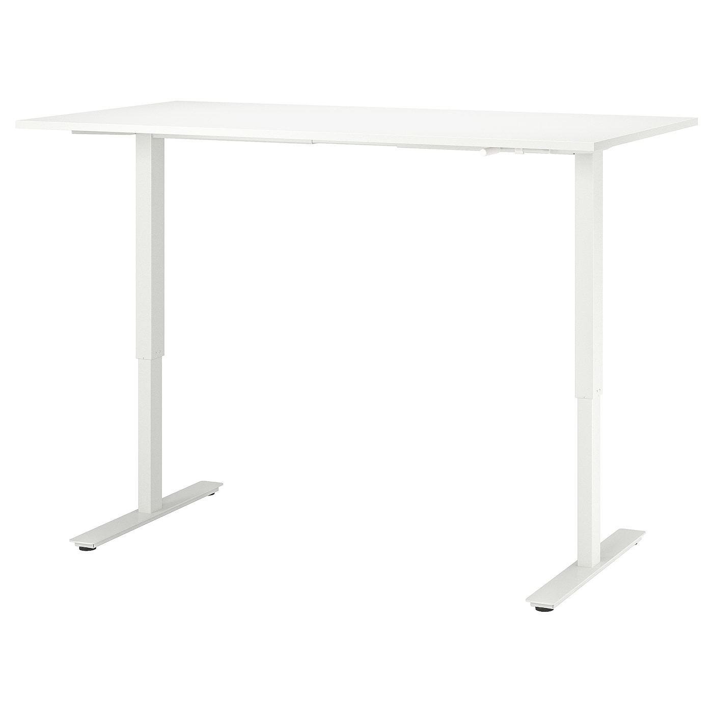 IKEA TROTTEN biurko z regulacją wysokości, biały, 160x80 cm