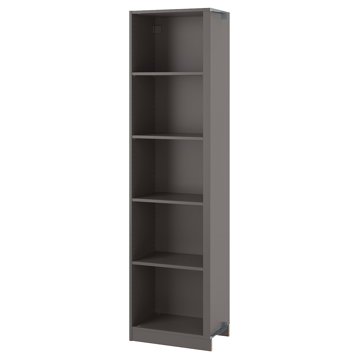 IKEA PAX dostawka narożna 4 półki, ciemnoszary, 53x35x201 cm