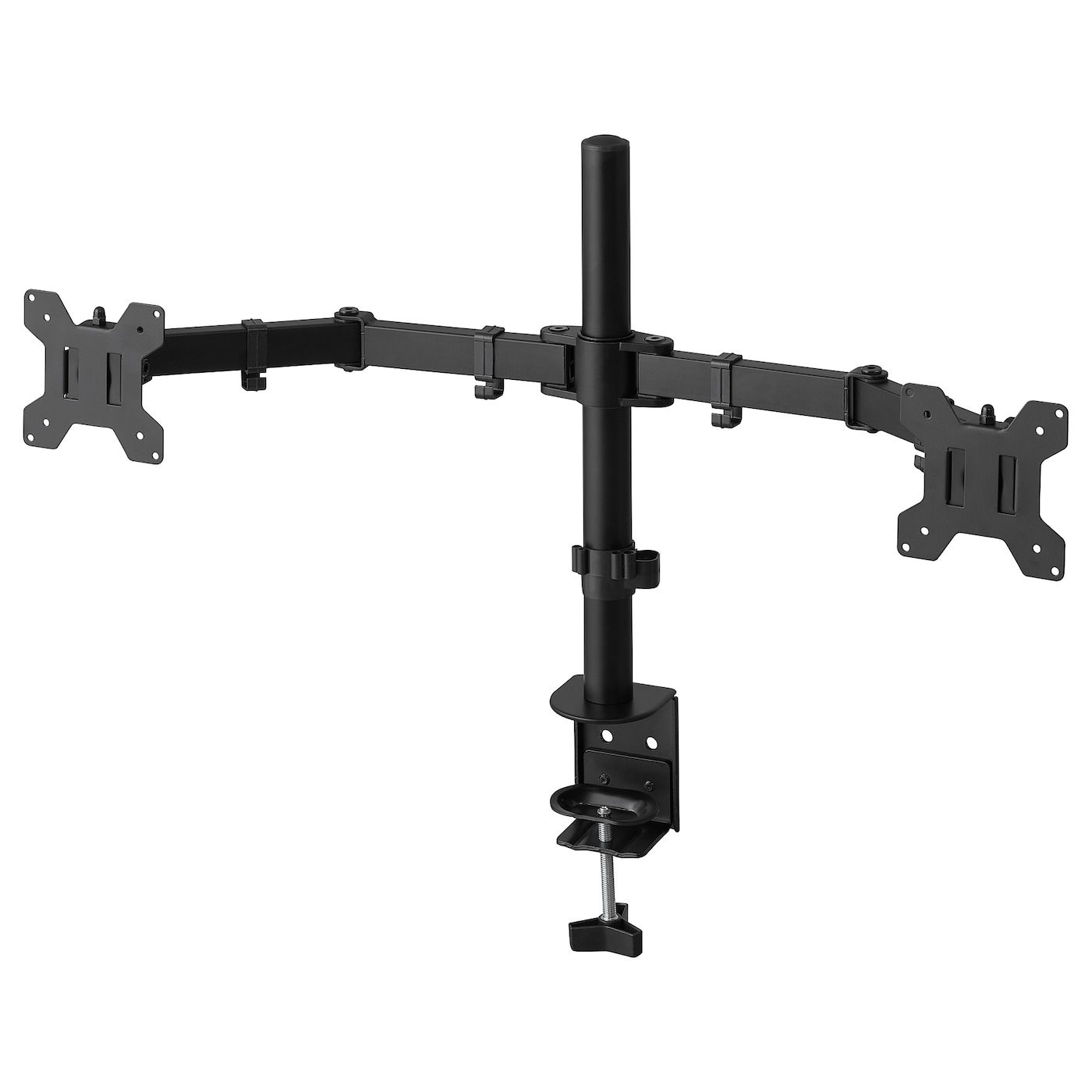 IKEA STUBBERGET wspornik na 2 monitory, czarny, Maks. wielkość ekranu: 23 "